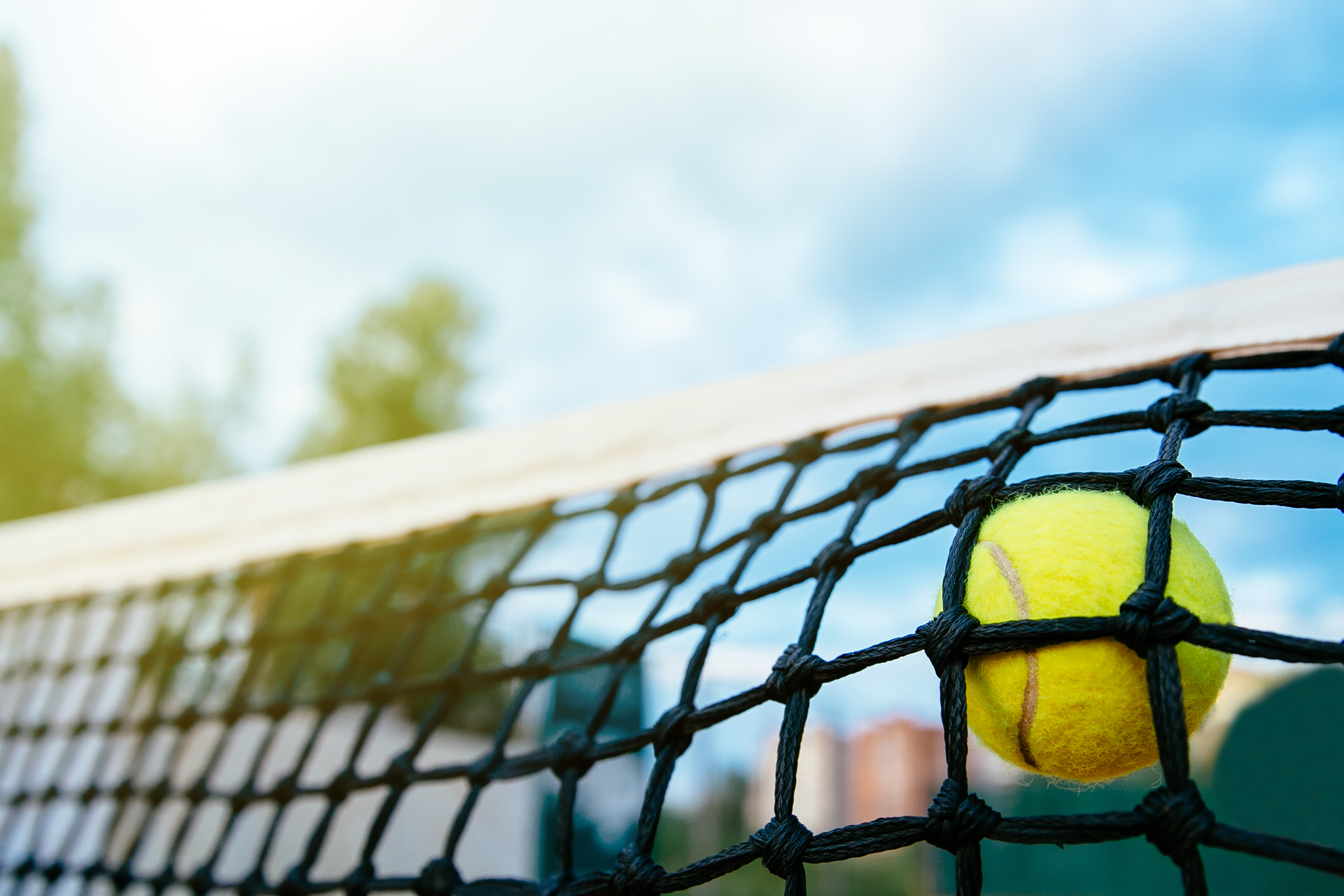 Children playing tennis